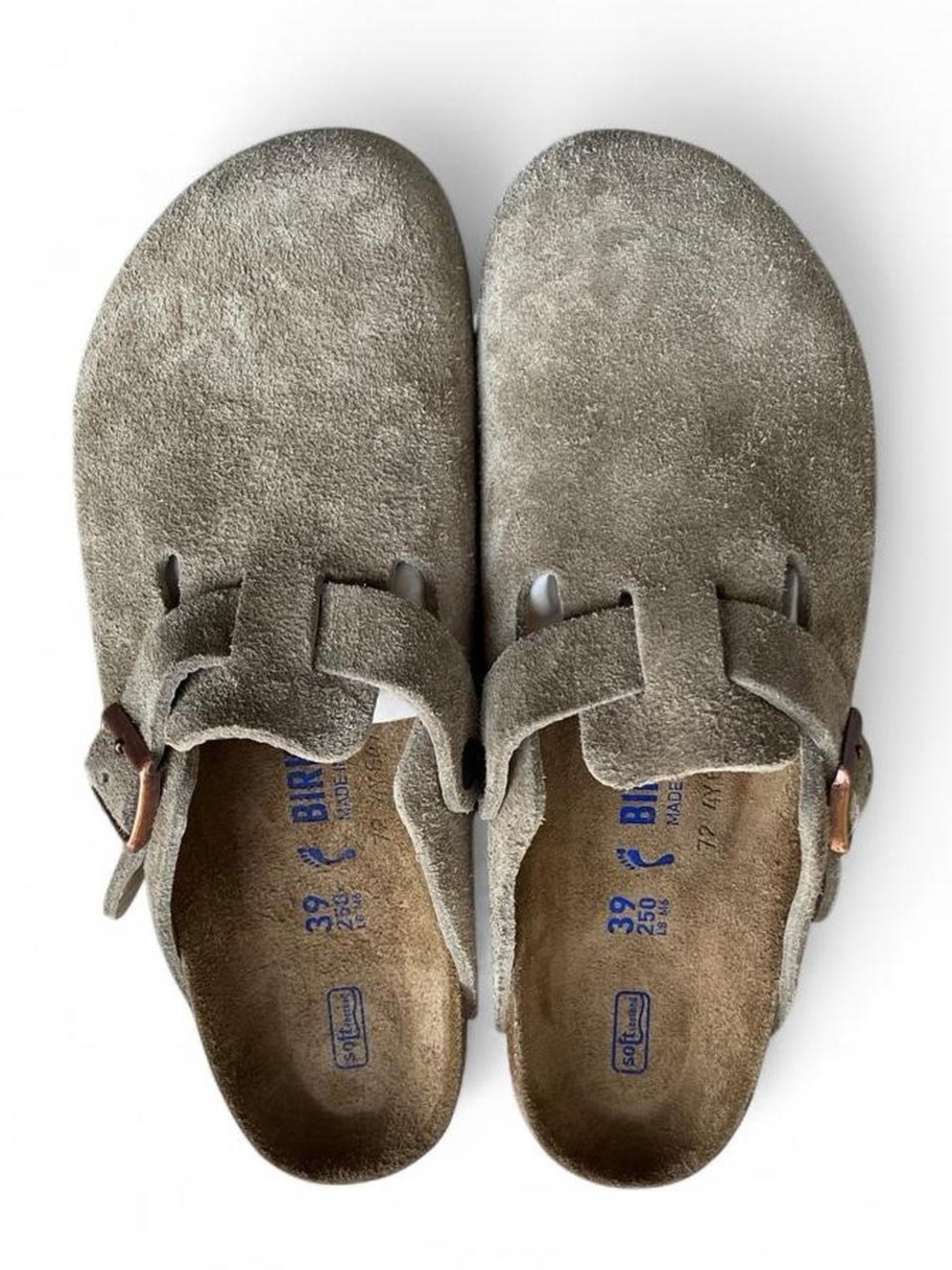 Birkenstock Boston Soft Footbed Taupe Suede Clogs US Women's 8-8.5 EU 39 Narrow - Picture 8 of 8
